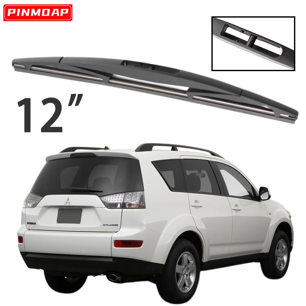 1 Pc 12 "Achterruitenwisser Voor Mitsubishi Outlander Ex 2007-2012 Voorruit Voorruit Achter Wisser Auto Accessoires accessoires