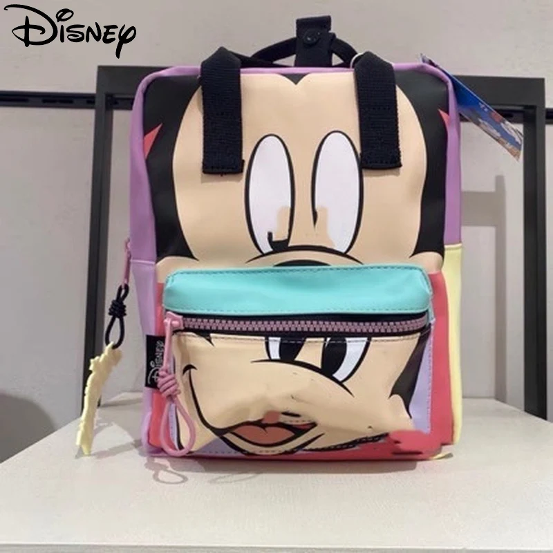 

2024 Disney's New Childlike Cute Children's Bag Girl Mickey Mouse Backpack Bag Kindergarten School Convenient Kawaii Bag Gift