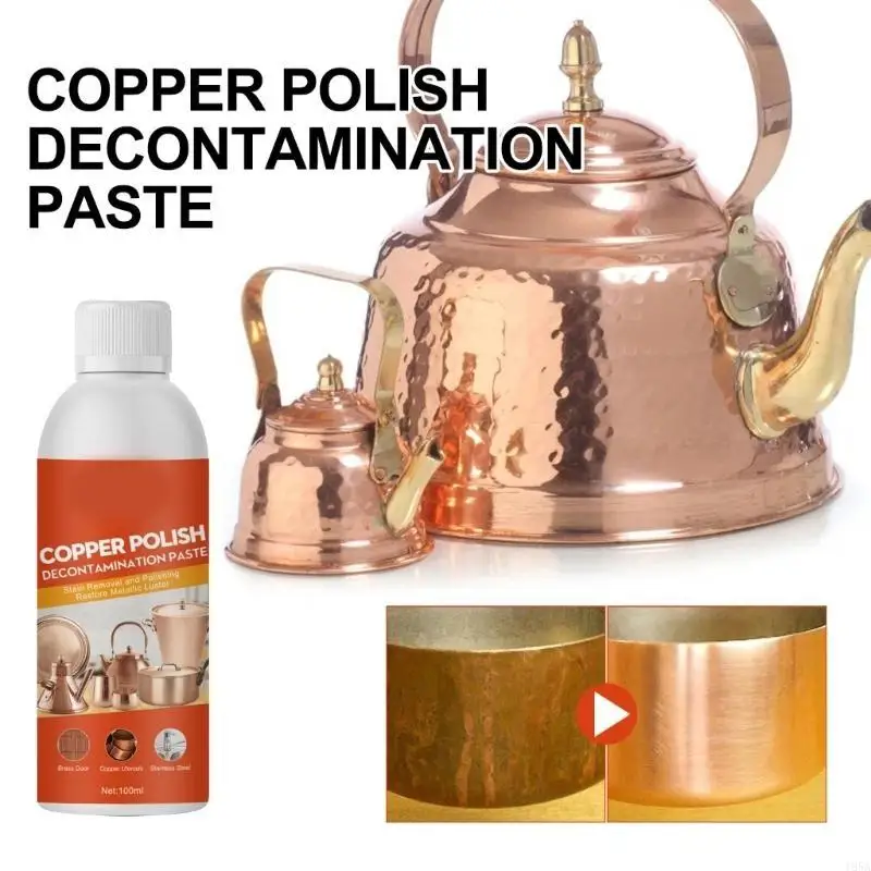 Copper Polish Decontamination Copper Brass Cream Cleaner Without Scratching Clean Furniture Copperware Kitchen Pot 
