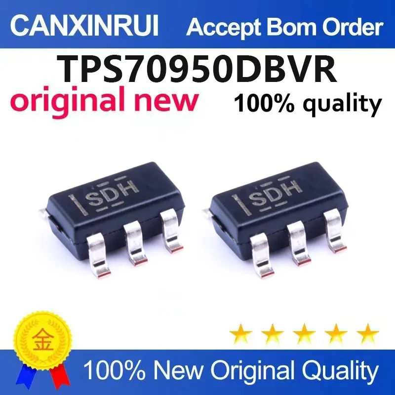 (5pcs-100pcs)Brand new original TPS70950DBVR SOT-23-5 low voltage drop regulator (LDO) chip