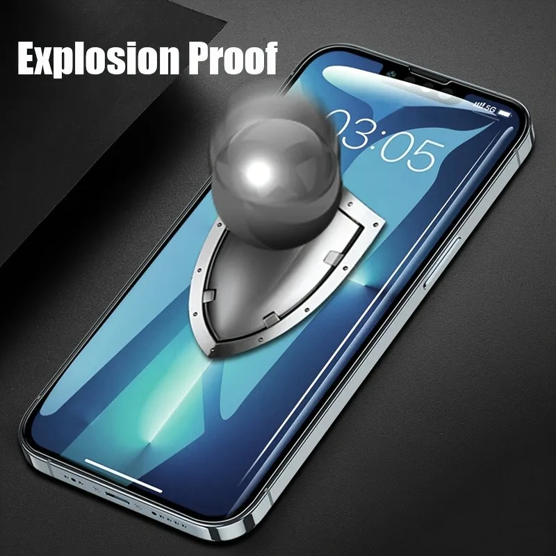 3 قطعة غطاء كامل الزجاج المقسى آيفون 16 15 13 12 11 برو ماكس حامي الشاشة آيفون 14 15 زائد ماكس XR XS ماكس 7 8 الزجاج