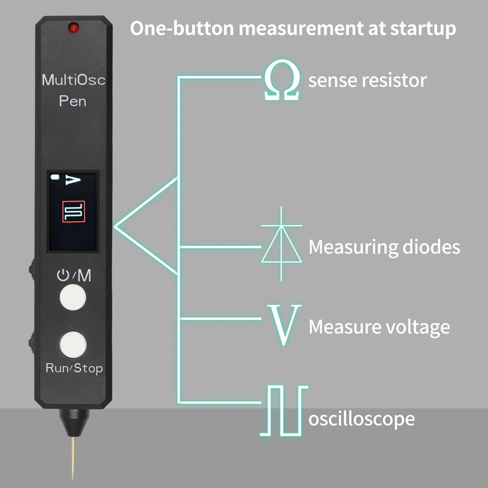 

BAAE Oscilloscope Multimeter Multifunctional Tester 1.14 Inch Display High-Precision Voltmeter Resistance Measuring Diode
