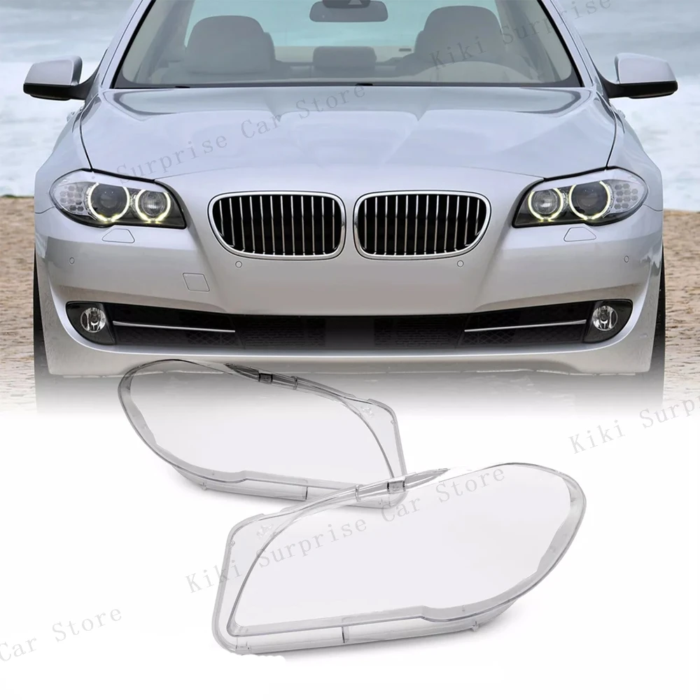 For BMW 5 Series F18 F10 520i 523i 525i 535i 530i 2010-2017 Car Headlight  Lens Headlamp Light Lampshade Glass Case Shell Cover