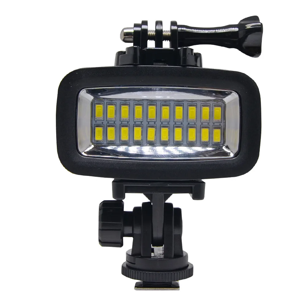 

Camera diving light 40 meters underwater waterproof filling strong ghting photography light 20 lamp beads