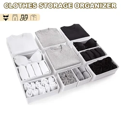 Oxford Drawer Organizer Underwear Bra Storage Box Foldable Wardrobe Storage Containers Separator Clothes Organizing Boxes