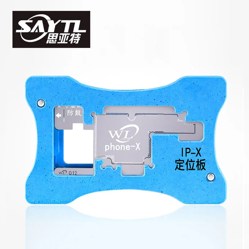 Saytl bga reballing estêncil kit para iphone x placa placa placa placa de solda placa de plantio estêncil camada média