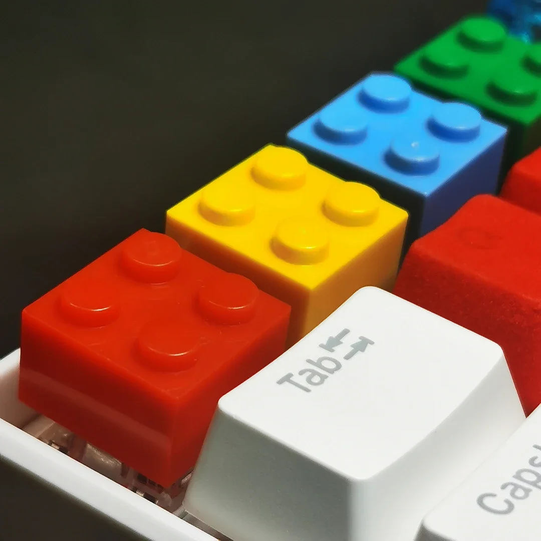 

Building block keycaps Suitable for minifigures Customized mechanical keyboard Personalized manual hot-swappable table decoratio