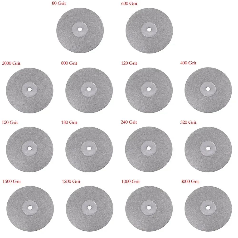 Imagem -06 - Disco de Moagem Plano Revestido de Diamante 100 mm para Polimento de Joias Uso Seco e Molhado 803000 Ferramenta Abrasiva de Processo de Galvanoplastia