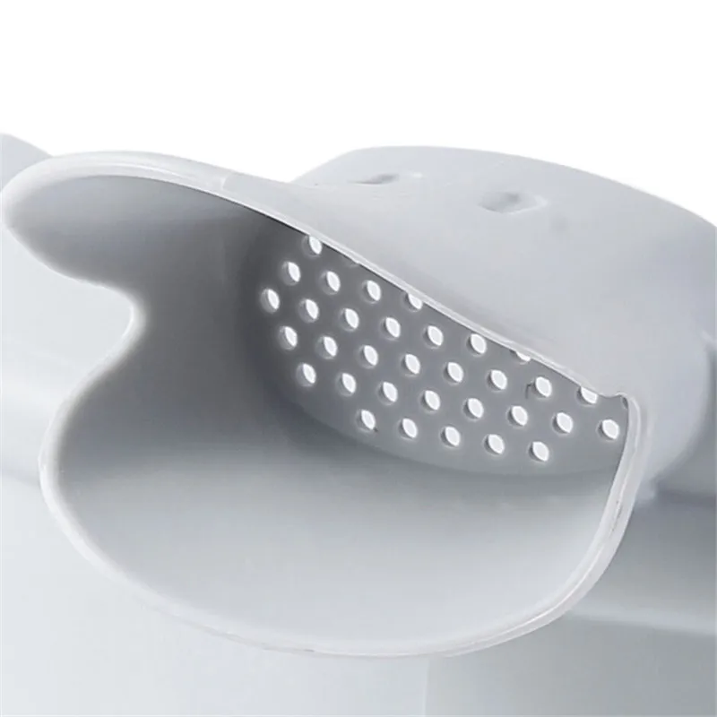 Embudo de vertido de silicona en forma de pico de pato para sopa, boquilla guía de drenaje lateral antiderrames para cocina