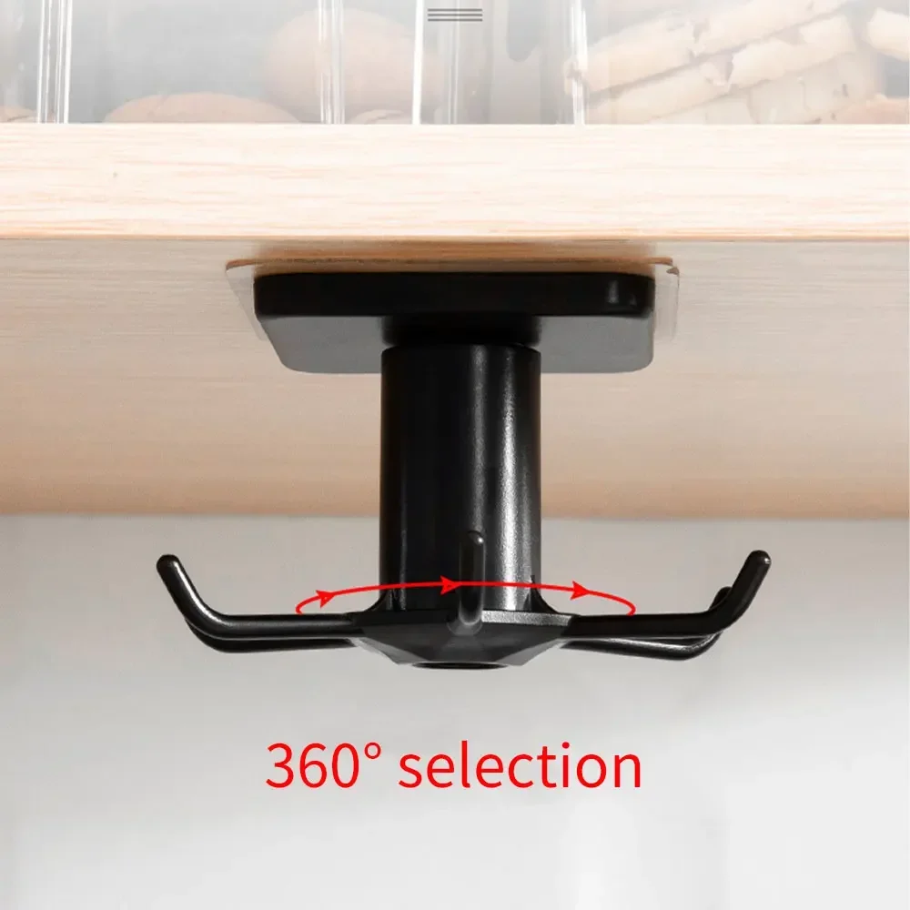 For Kitchen Hook Organizer Bathroom Hanger Wall Dish Drying Rack Holder for Lid Cupboard Storage Cabinet Shelf Kitchen Gadgets