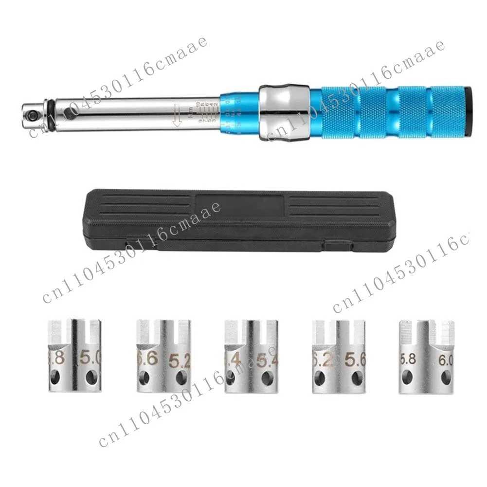 

NEW Mechanical Torque Wrench Motorcycle Spoke Wrench Aluminum And Steel Construction Interchangeable Heads For Dirt Bike
