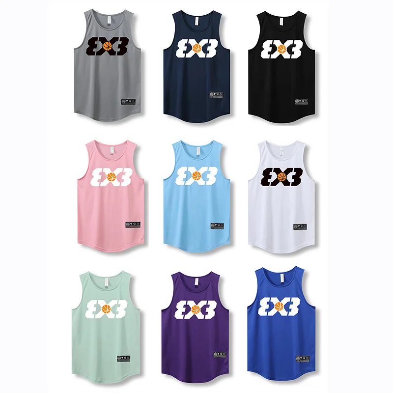 2024 Losse Mannen Hardloopvest Outdoor Street Basketball Gym Mouwloze Brief Print Shirt Snel Droog Fitness Bodybuilding Tank Tops