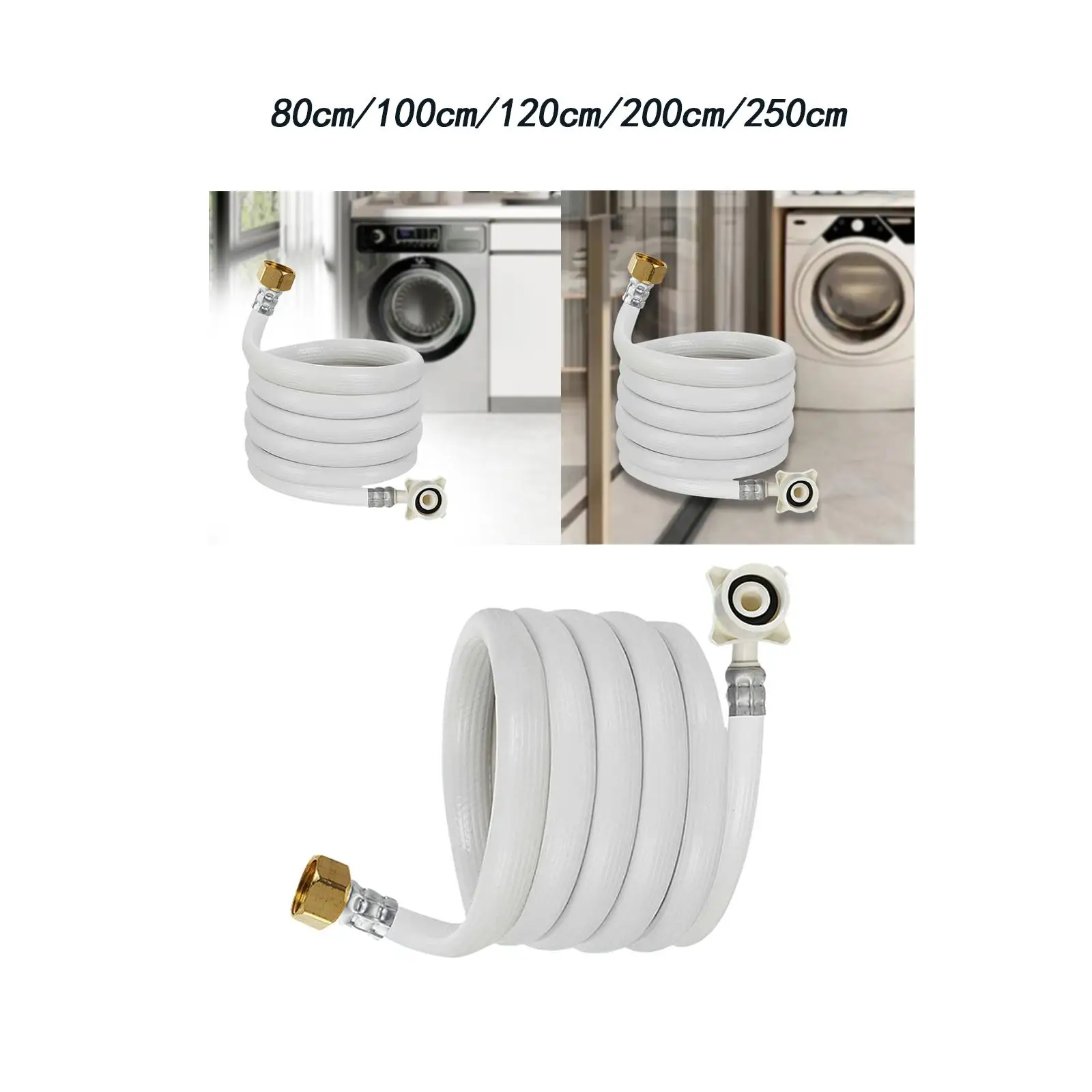 Faucet Line Connector Washing Machine Inlet Hose Connection Supply Line Water Inlet Hose Connector for Dishwashers Bathroom