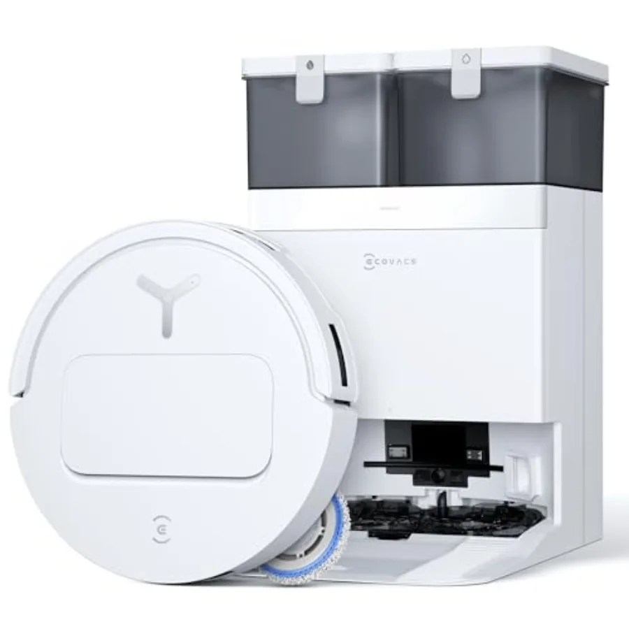 

Робот-пылесос и полотер DEEBOT T50 PRO Omni 3.19, ультратонкий, белый, с силой всасывания 15 000 Па, ZeroTangle 2.0, функцией очистки краев TruEdge, AIVI 3D Ob