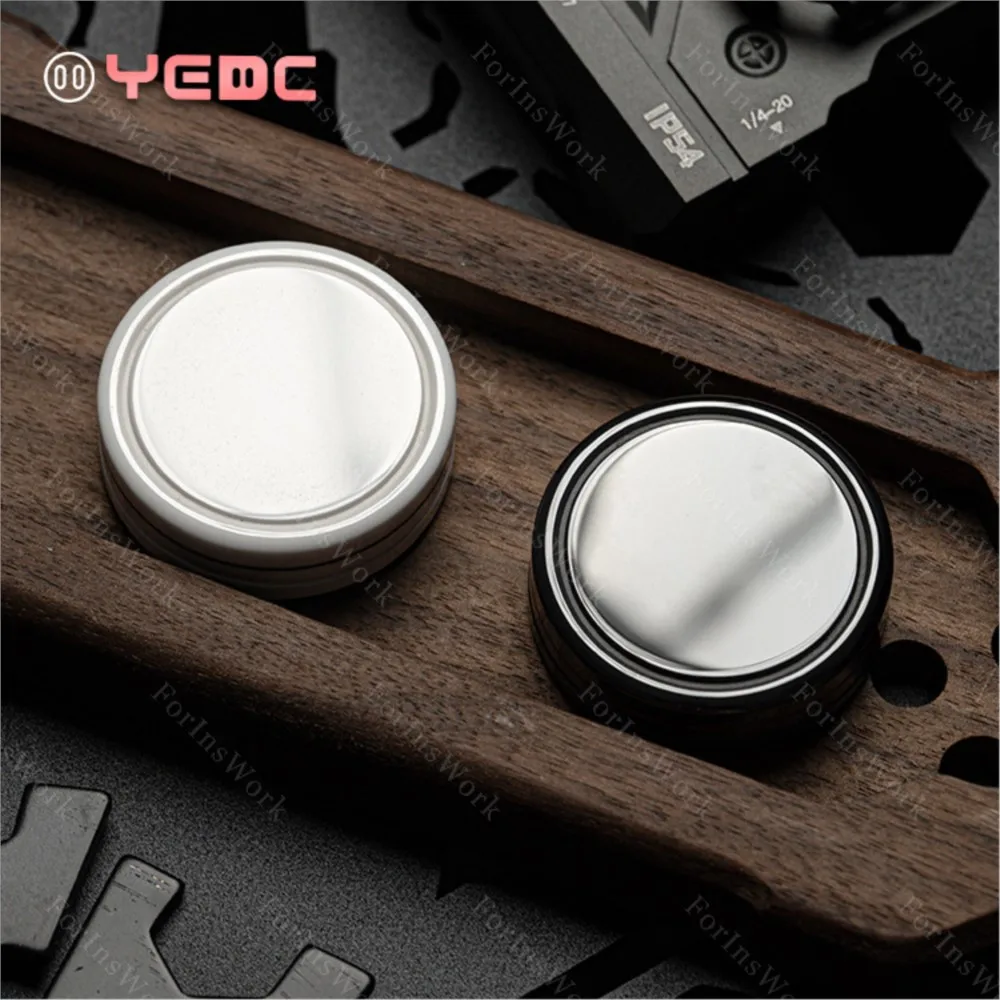 YEDC Ceramic Pig Coin 3.0 Haptic Coin&Ratchet Metal Magnetic Decompression Push Slider EDC Fingertip Gyro