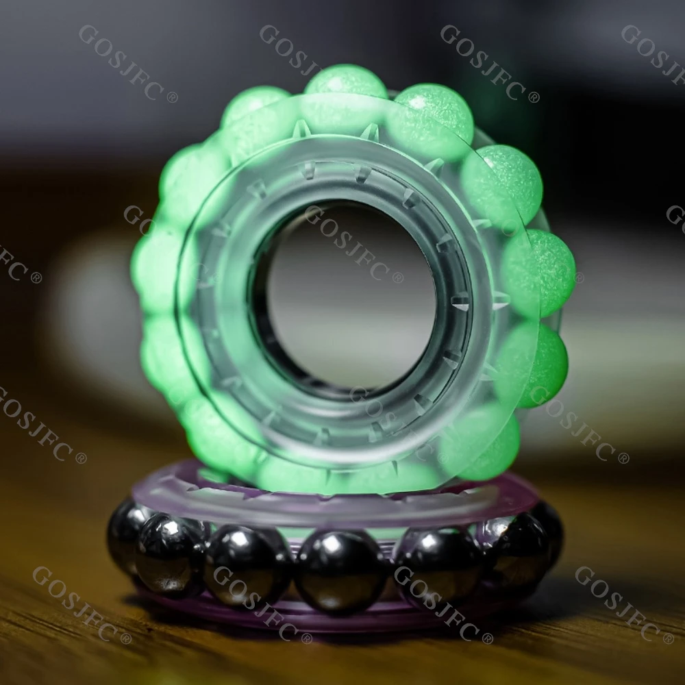 TOURISTLL – anneau Spinner lumineux en acier inoxydable, accessoires de bureau, jouets Fidget pour adultes