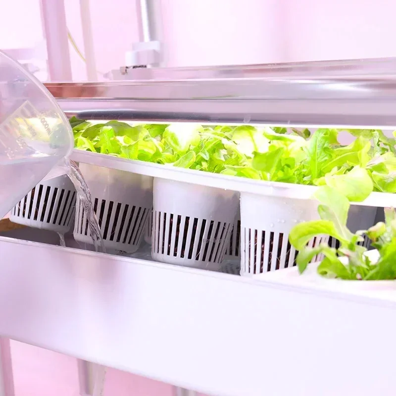 Máquina de plantar vegetales multicapa, sistema hidropónico inteligente, balcón interior, equipo de cultivo Vertical hidropónico sin suelo