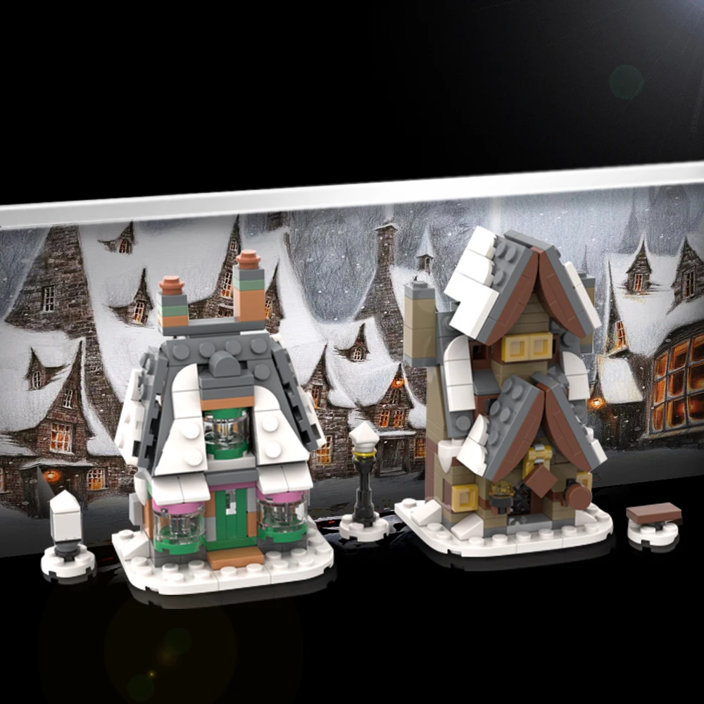 

Movie Architecture Hogsmeade Village Visit Set Model Building Blocks Assemble Bricks Kids Collection Toys Christmas Gift