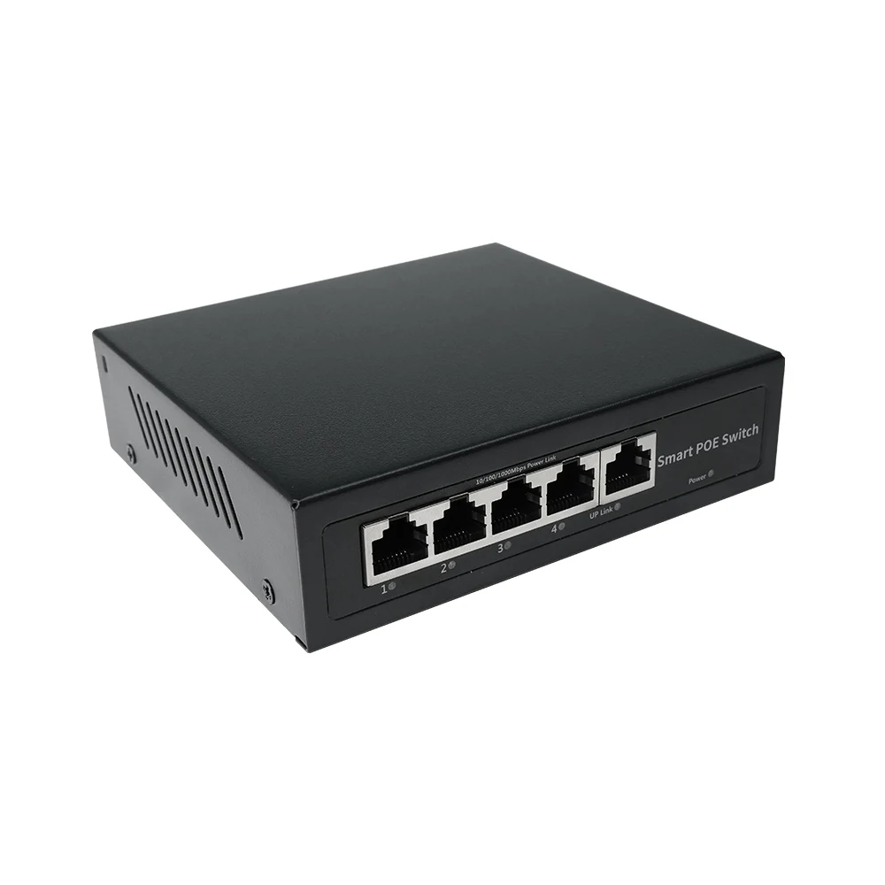 Imagem -02 - Portas Gigabit Ethernet Switch Poe Switch de Rede 48v 1000mbps para Videoconferência Câmera ip Câmera Cctv Segurança 4