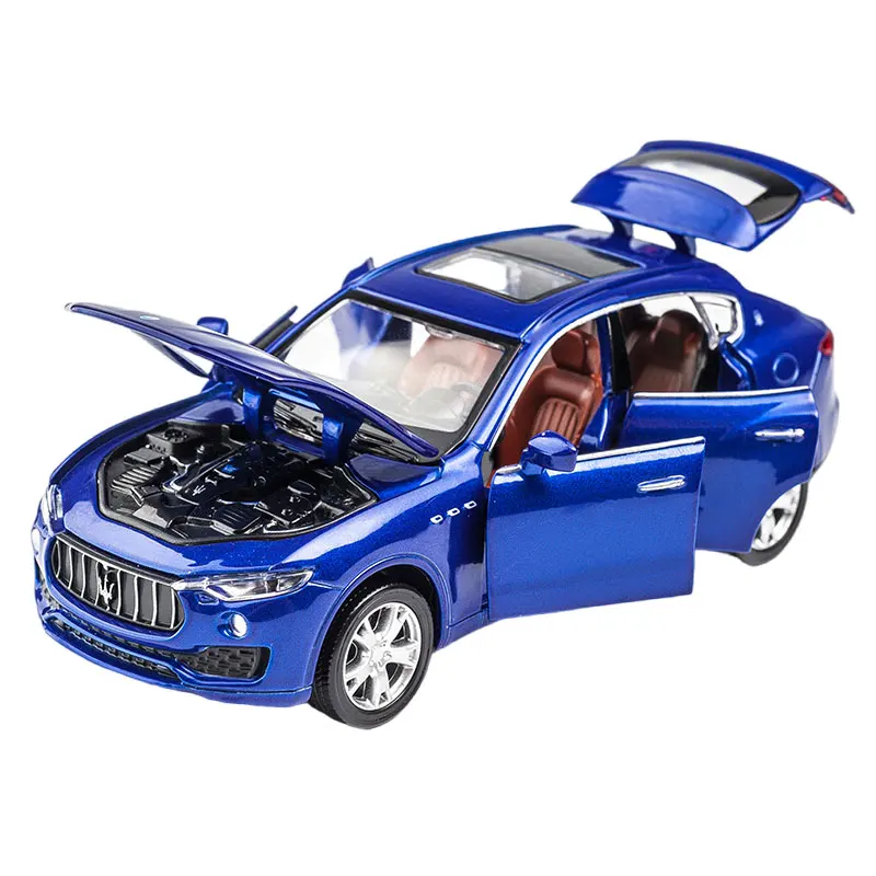 1:32 Maserati Levante SUV Alloy Car Model Diecast & Toy Vehicles Metal Car Model Simulation Sound Light Collection Toy Gift