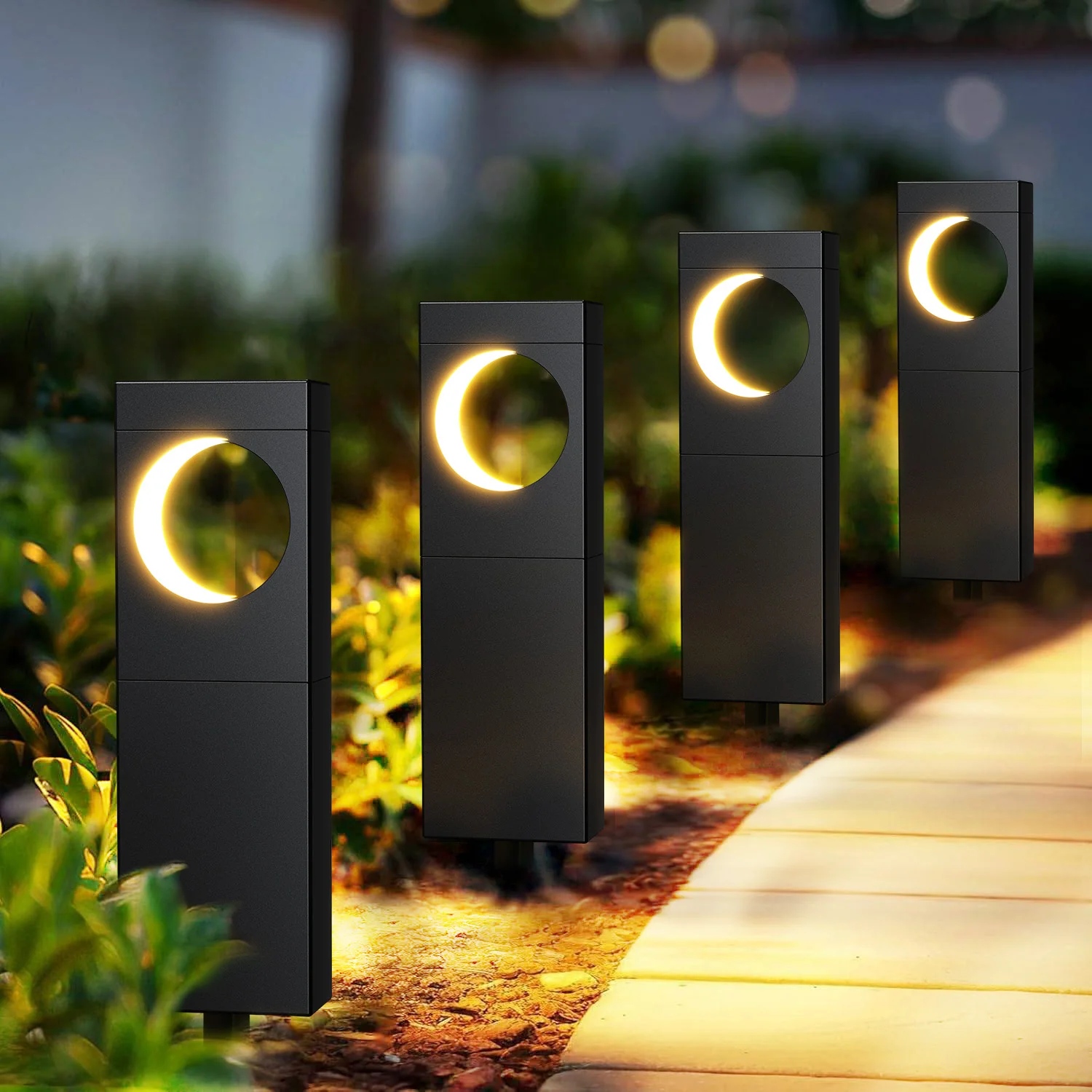 

6Pack Super Bright Solar Lights, 12Hrs Auto On/Off, Outdoor Pathway/Garden/Patio LED Decor for Wedding/Mother's Day"