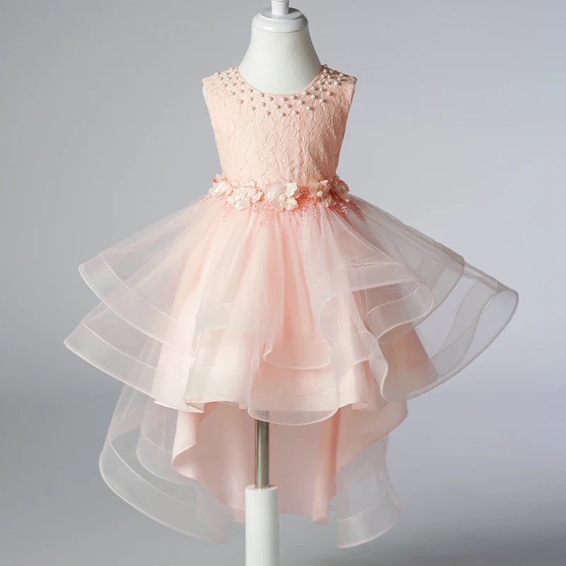 T2823 Girls Princess Sequins Dresses Baby Wedding Christmas Party Trailing Dress Teenager Children Kids Elegant Vestidos