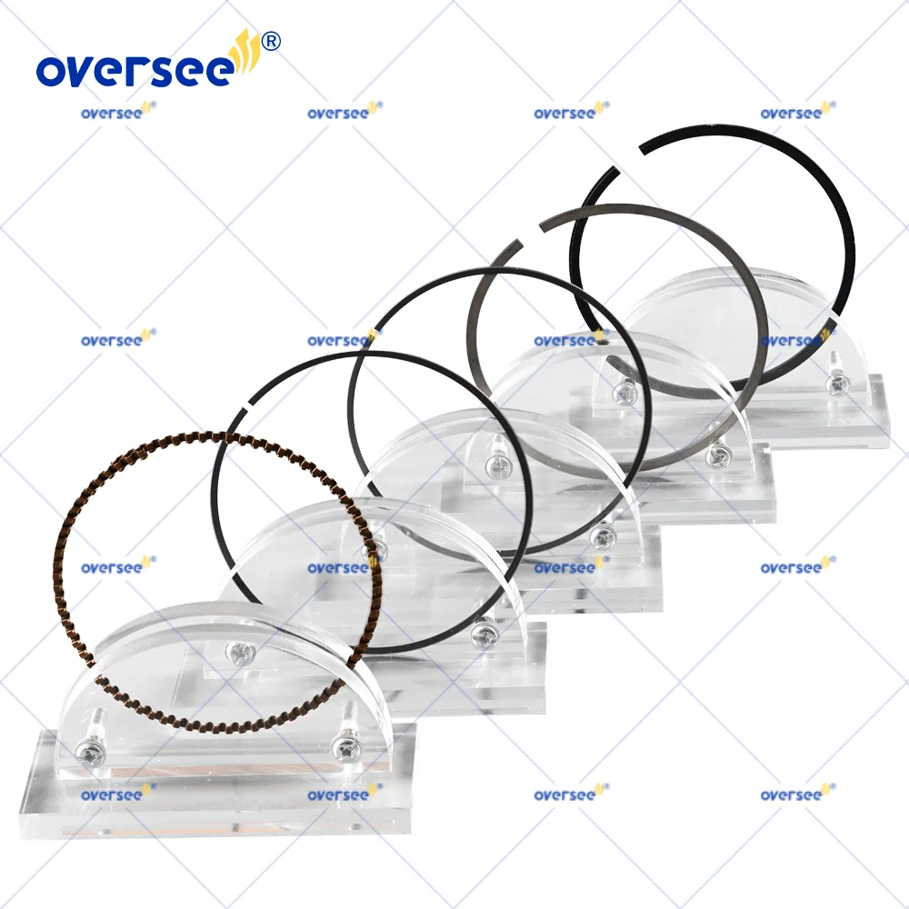 6D8-11603-10 Piston Ring Set (STD) for Yamaha DF 75 90 115HP 4 Stroke Outboard Engine 6D8-11603 67F-11603