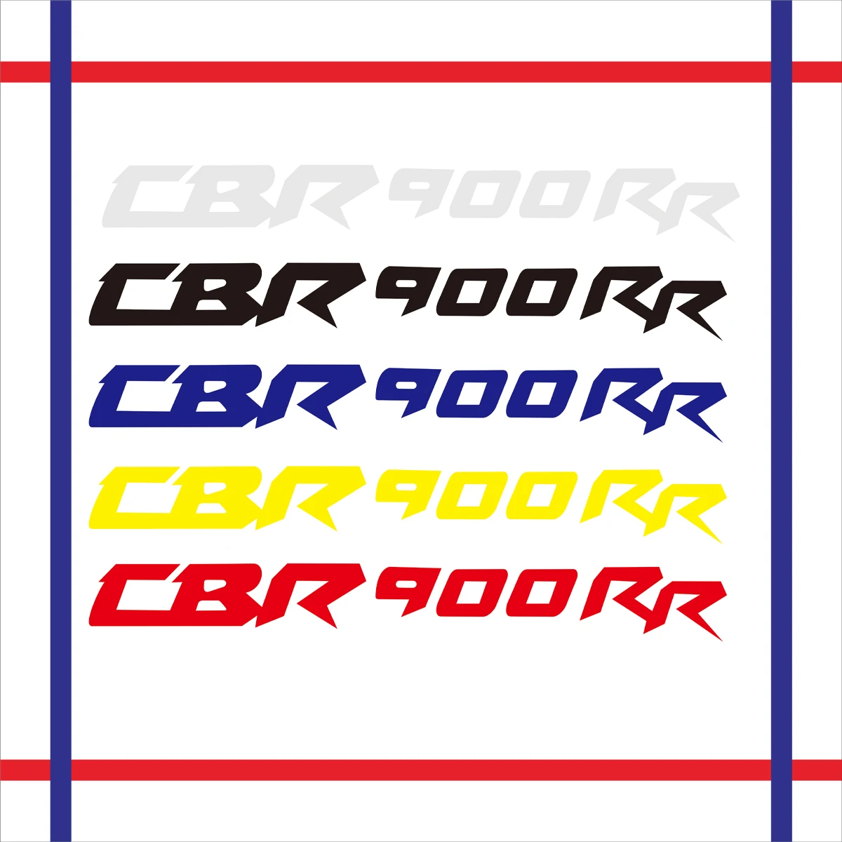 

2PCS Reflective Motorcycle Wheels Fairing Helmet Tank Pad Decoration Logo Accessories Stickers Decals For HONDA CBR900 CBR900RR