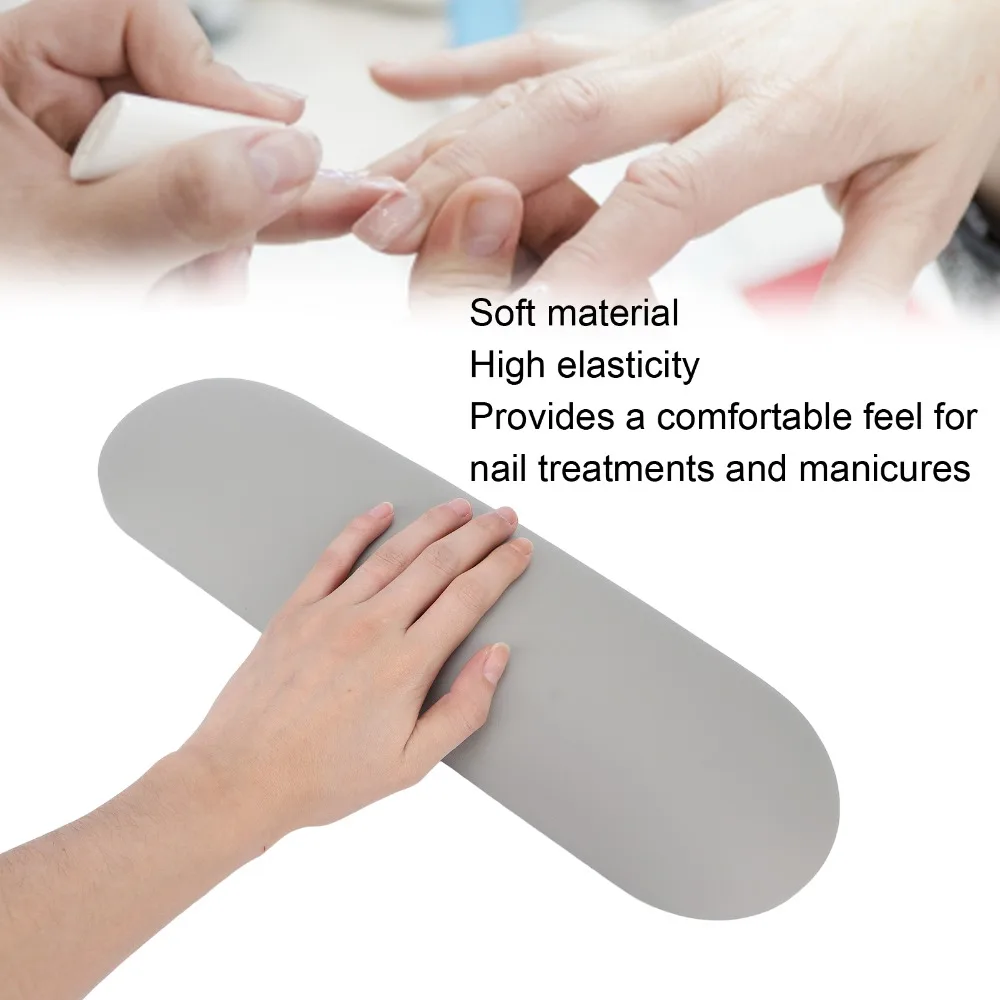 PU Leather Nail Art Pillow Sponge Material Soft Texture Nail Hand Holder Lightweight 15.7 Inch Manicure Arm Support