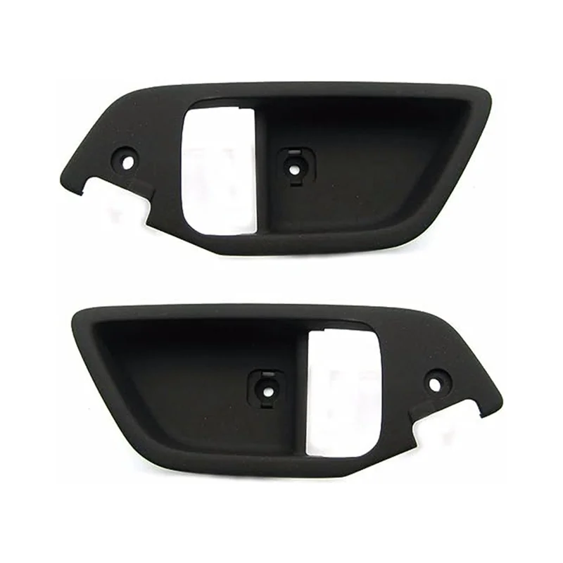 Set di coperture per maniglia interna della porta anteriore LH + RH per Hyundai Tiburon Coupe 2003-2008 826112 C000 826212 C000, Nero—L49A