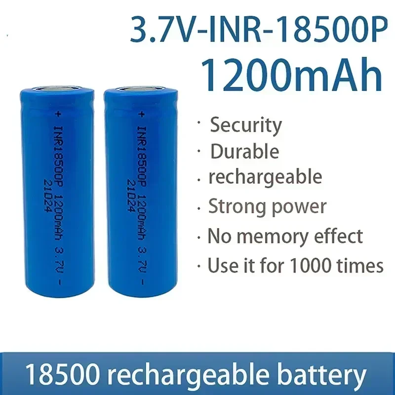 2024 Free Shipping Best-selling 18500 3.7v 1200mah Lithium-ion Battery, Rechargeable for Screwdriver Batteries and Toys