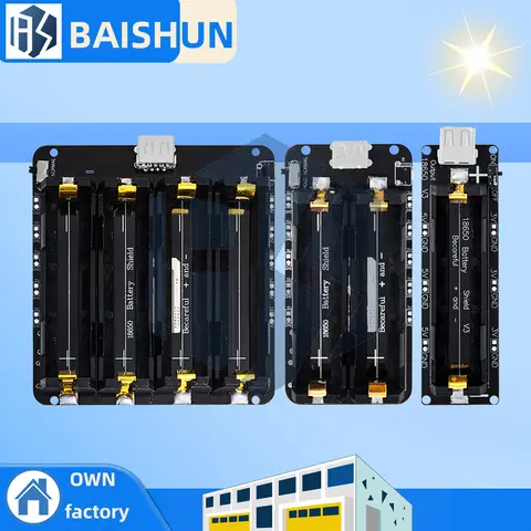 18650 Lithium Battery Shield V8 Mobile Power Expansion Board Module 5V/3A 3V/1A Micro USB For Arduino ESP32 ESP8266