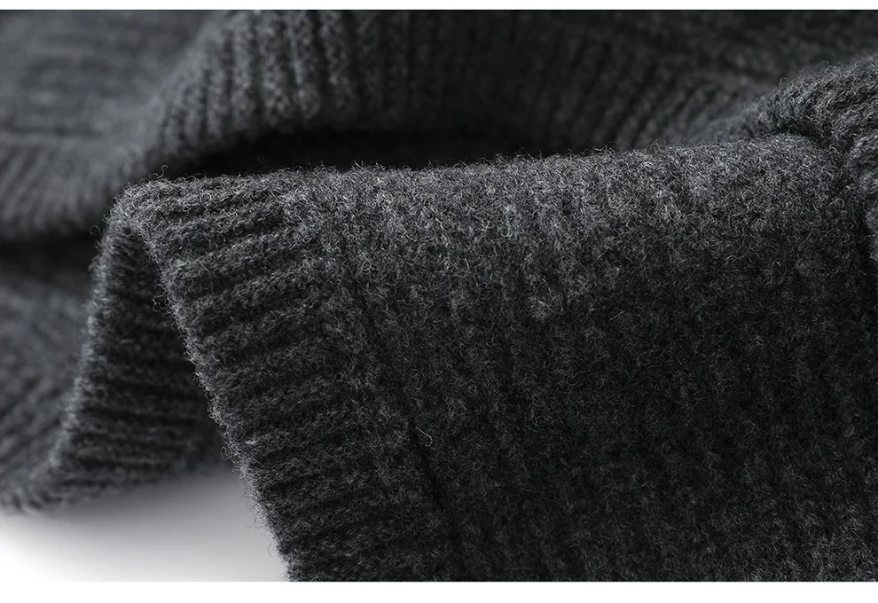 Autumn Winter Thickened One-Piece Scarf Hat 100% Merino Wool Knitted Frostproof Neck Protection Integrated Scarf Hat