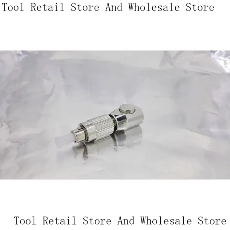 FC Silver Circular Flange Temporary Connection Adapter OTDR Test Bare Fiber Coupler Fixture