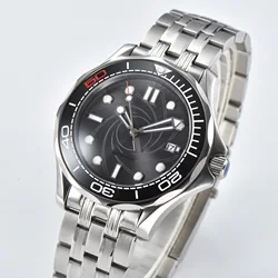 41MM 007 Men's Luxury Watch Japan Miyota 8215 Automatic Mechanical Watches Stainless Steel Waterproof Steel Strap clock