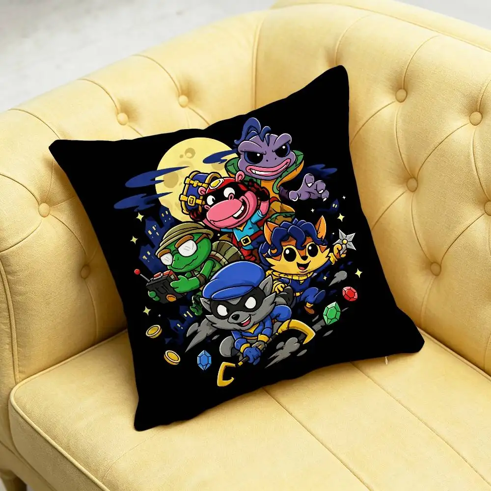 For Sly Cooper Carmelita Fox Throw Pillow Case 40cm 45cm 30cm 50cm Sofa Custom Square Pillowcase Cushion Cover