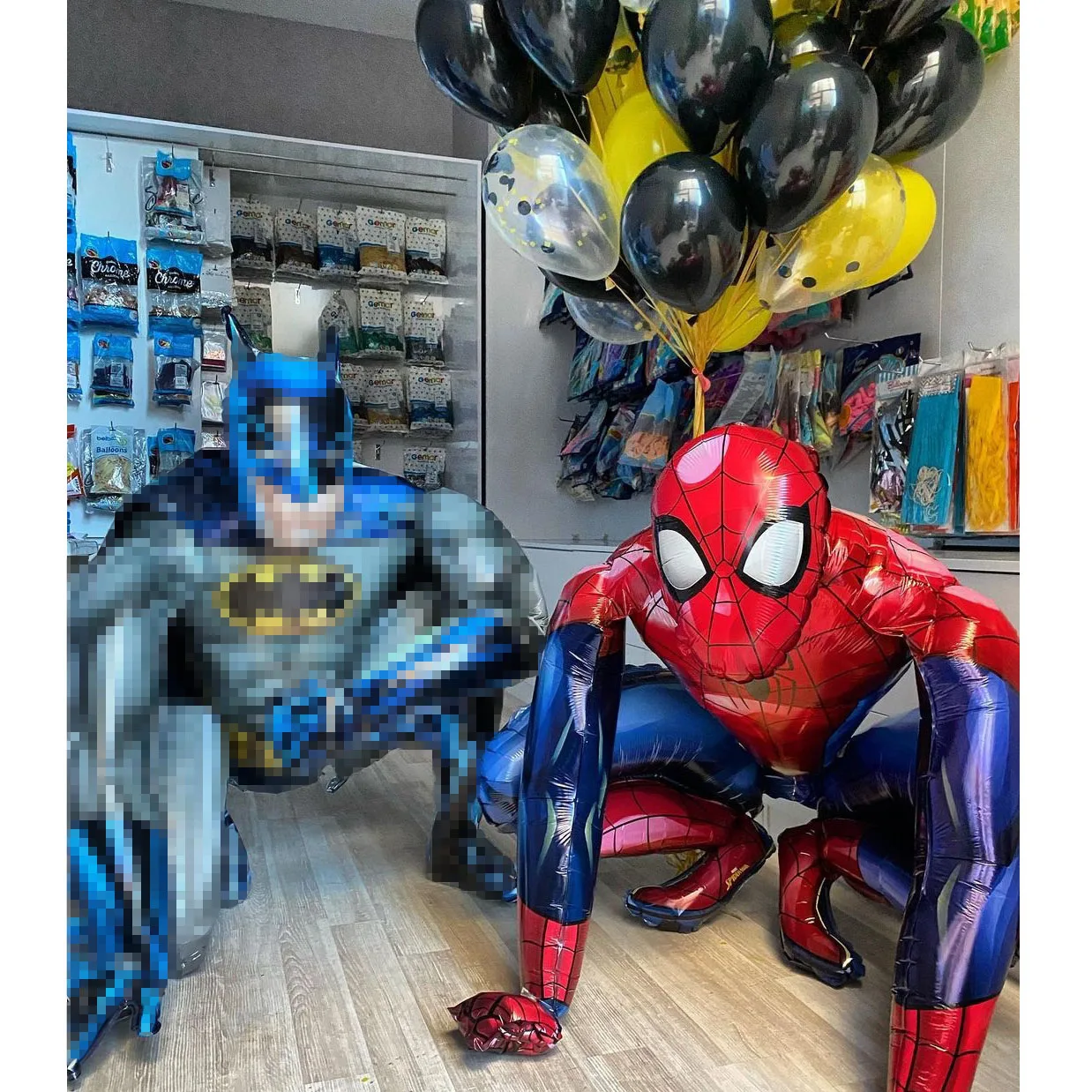 1set Bat Spiderman Party Balloons Giant Number Inflatable Ball Baby Shower Birthday Decoration Kids Toys Air Globos Anniversaire