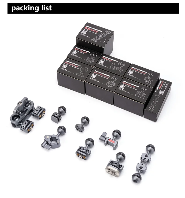 Viltrox-Multi Função Bola Cabeça Clamp, Mount Clamp, braço mágico, Super Clamp com 1/4 "-20 Thread, Camera Cage, Rig, Monitor