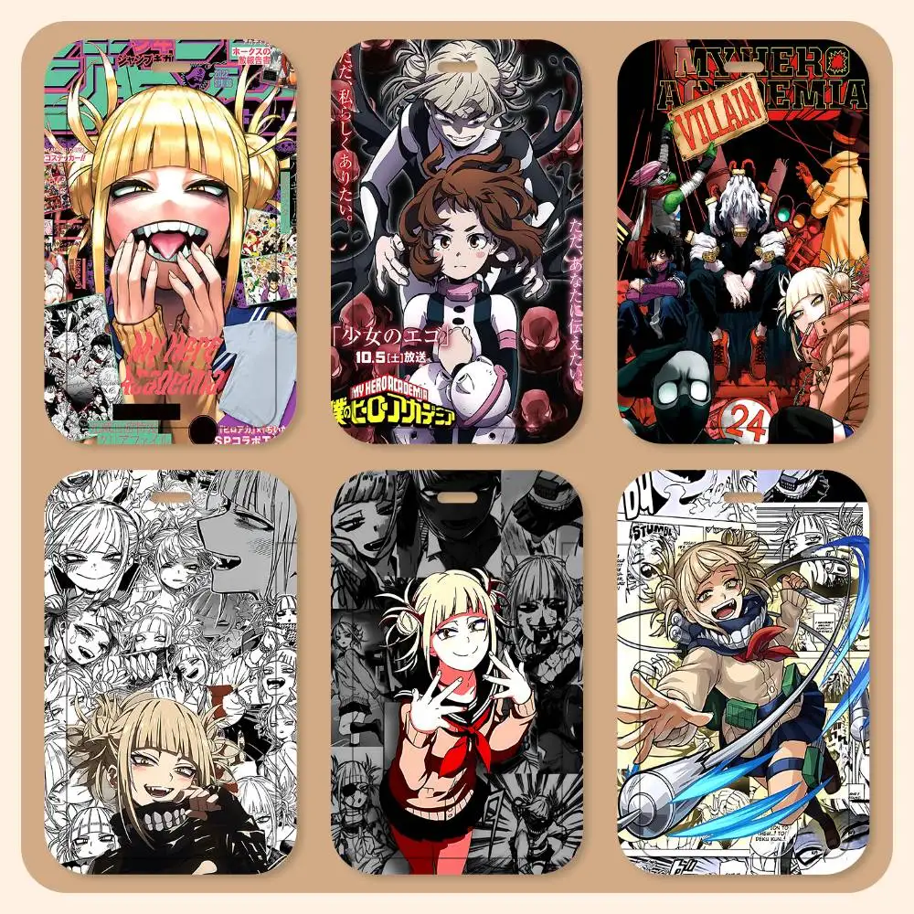

Классический карманный держатель для карт Himiko Toga My Hero Academia, держатель для студенческого удостоверения, держатель для карт на шею, держатель для карт контроля доступа