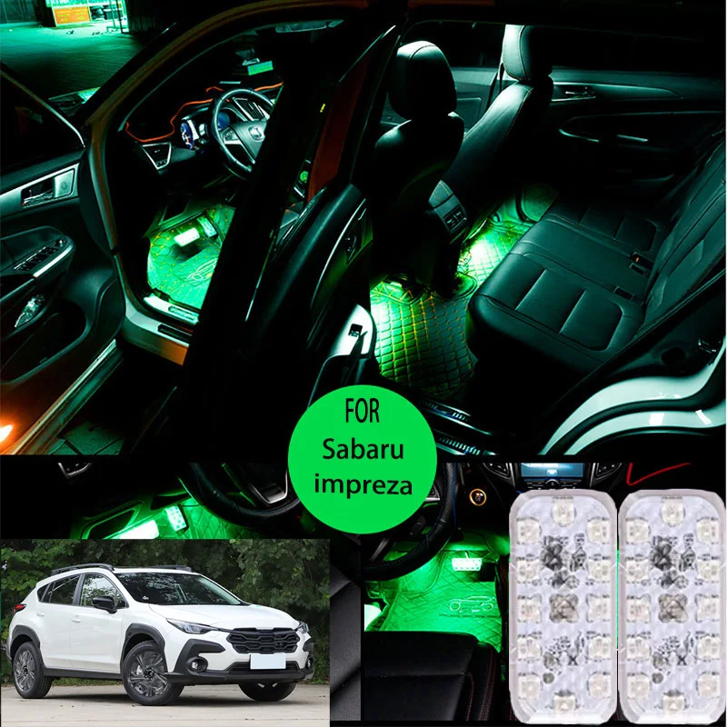 FOR Sabaru impreza LED Car Interior Ambient Foot Light Atmosphere Decorative Lamps Party decoration lights Neon strips