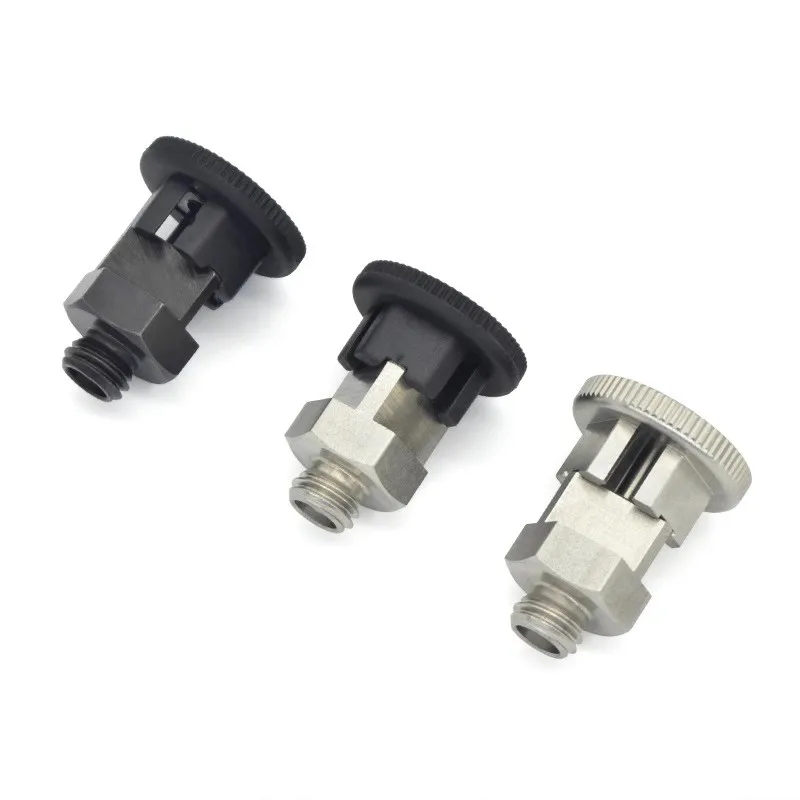 PMXYSB/M 8/10, Bouton de Piston à Ressort, Simple, Compact, Autobloquant/Réinitialisation, IndeosphPin, Serrure de Porte