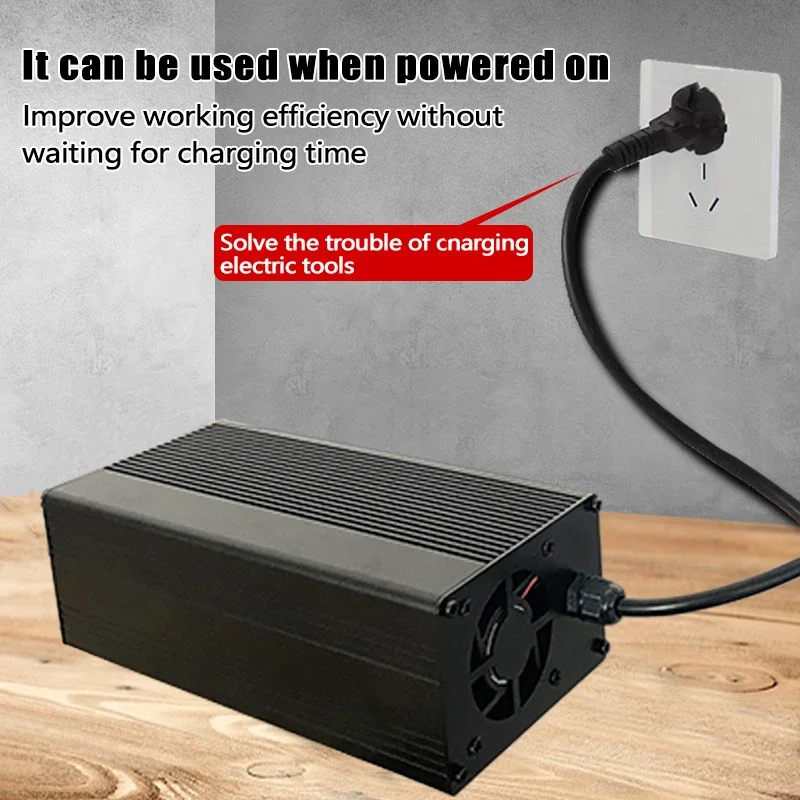 Imagem -02 - Power Supply Converter Adapter Dewalt Milwaukee Makita Lithium Battery Tool Hongsong Lomvum Zhipu ac 220v 18v 20v