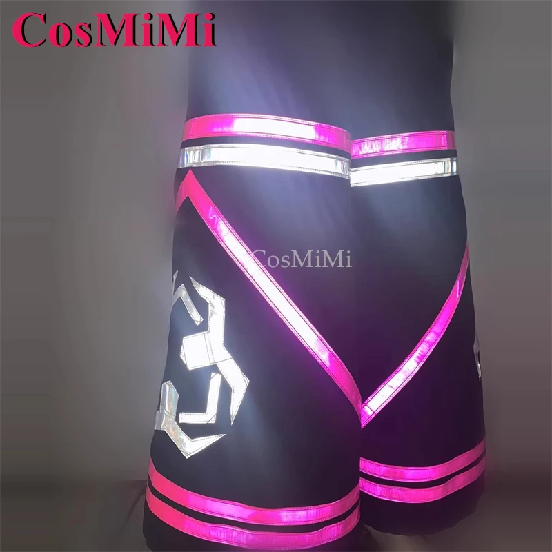 CosMiMi موضة AUS نمط شبح الرقص السراويل ملبورن شفل فات السراويل جرس قيعان مضيئة فضفاض عاكس بنطلون للجنسين