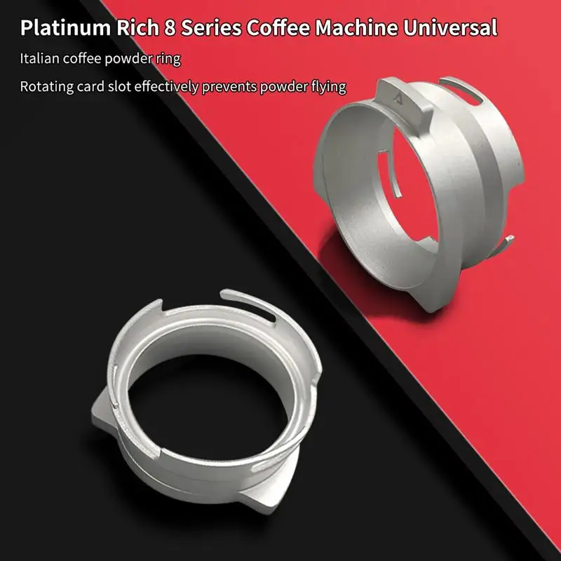 Aluminum Alloy Rotatable Coffee Machine Handle Ring Prevents Coffee Sprinkling For Breville 8 Series 3-lug Portafilter 54mm