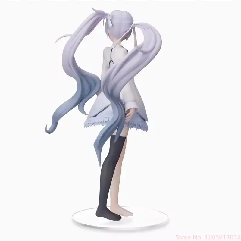 Hatsune Miku White Hair Project Sekai Colorful Stage Action Figure Original Sega Spm Model Dolls Handmade Toys Desktop Ornaments