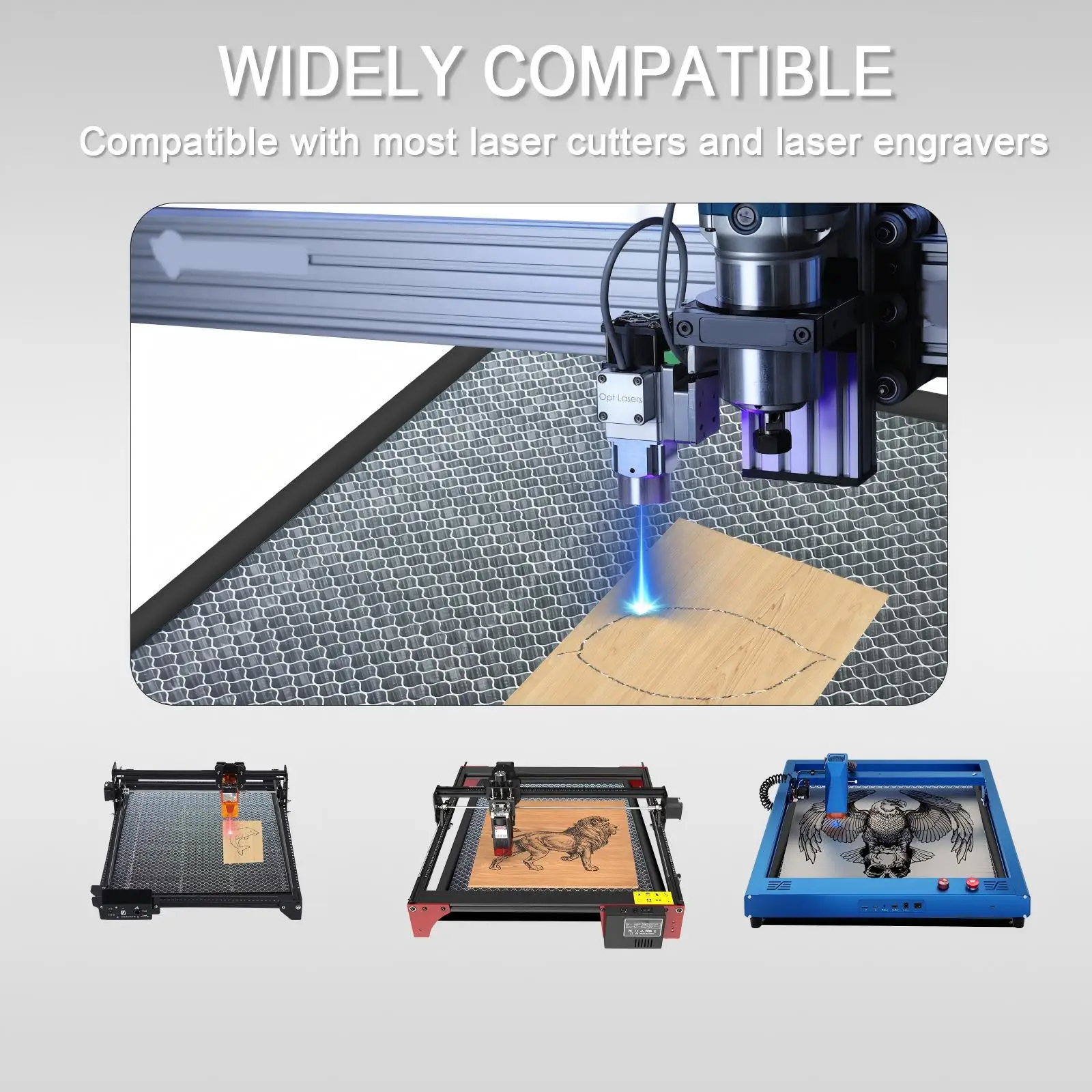 Cama láser de panal: mesa de trabajo de 400 × 400 × 22 mm para Xtool D1 /D1 Pro y la mayoría de las máquinas cortadoras y grabadoras