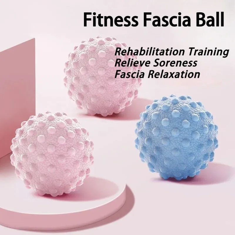 1PC Fascia Ball - Pelota de masaje con puntos elevados de TPR para yoga, masaje de cintura, espalda y pies