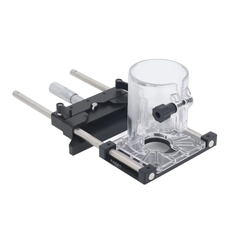 Router Fluting Jig Aluminum Alloy 0.01mm Accuracy 0 To 18mm Range 65mm Router Jig For Woodworking Projects