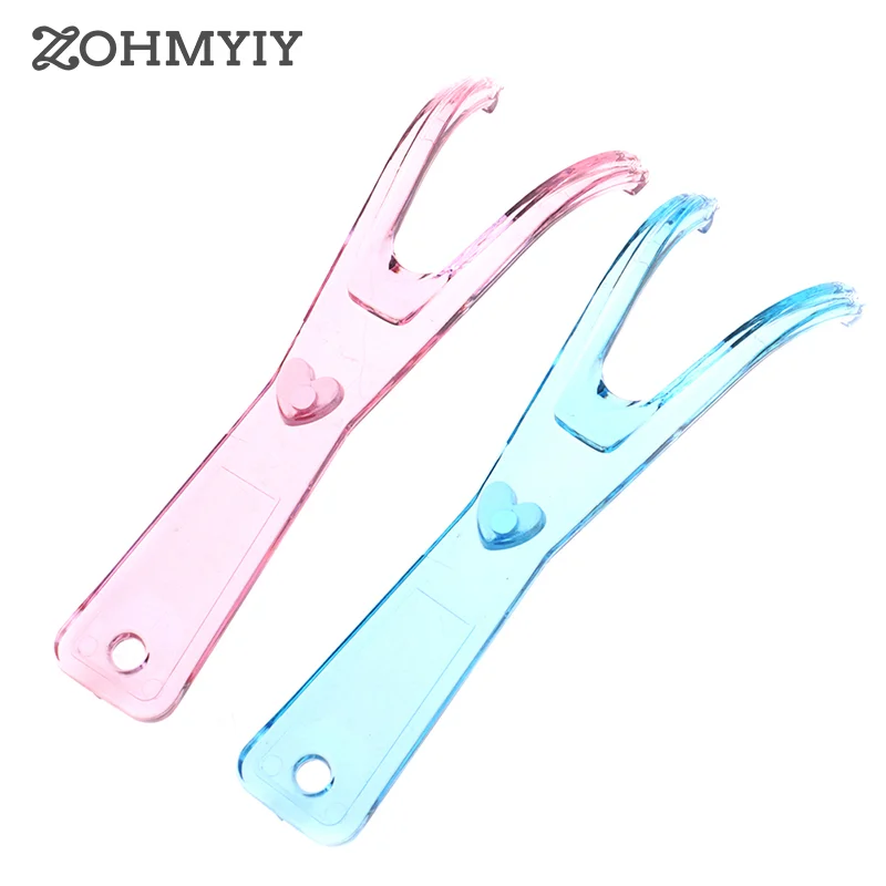 

1Pc Dental Floss Holder Oral Picks Teeth Care Dental Convenient Teeth Cleaning Random Color