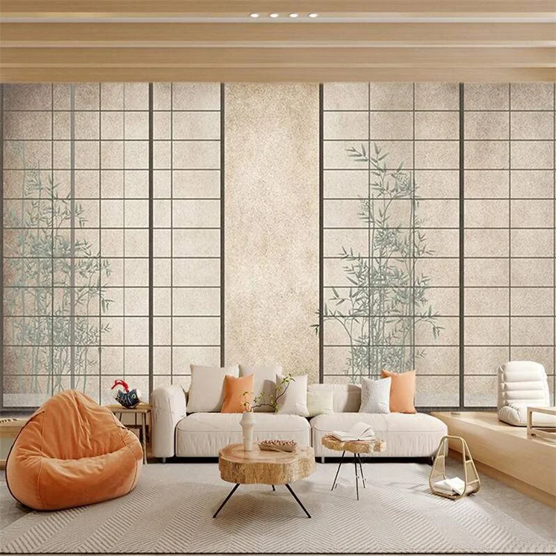 Custom Size Japanese Style Door Photo 3D Wall Papers Home Decor for Living Room Bedroom Decoration Peel and Stick Wallpaper